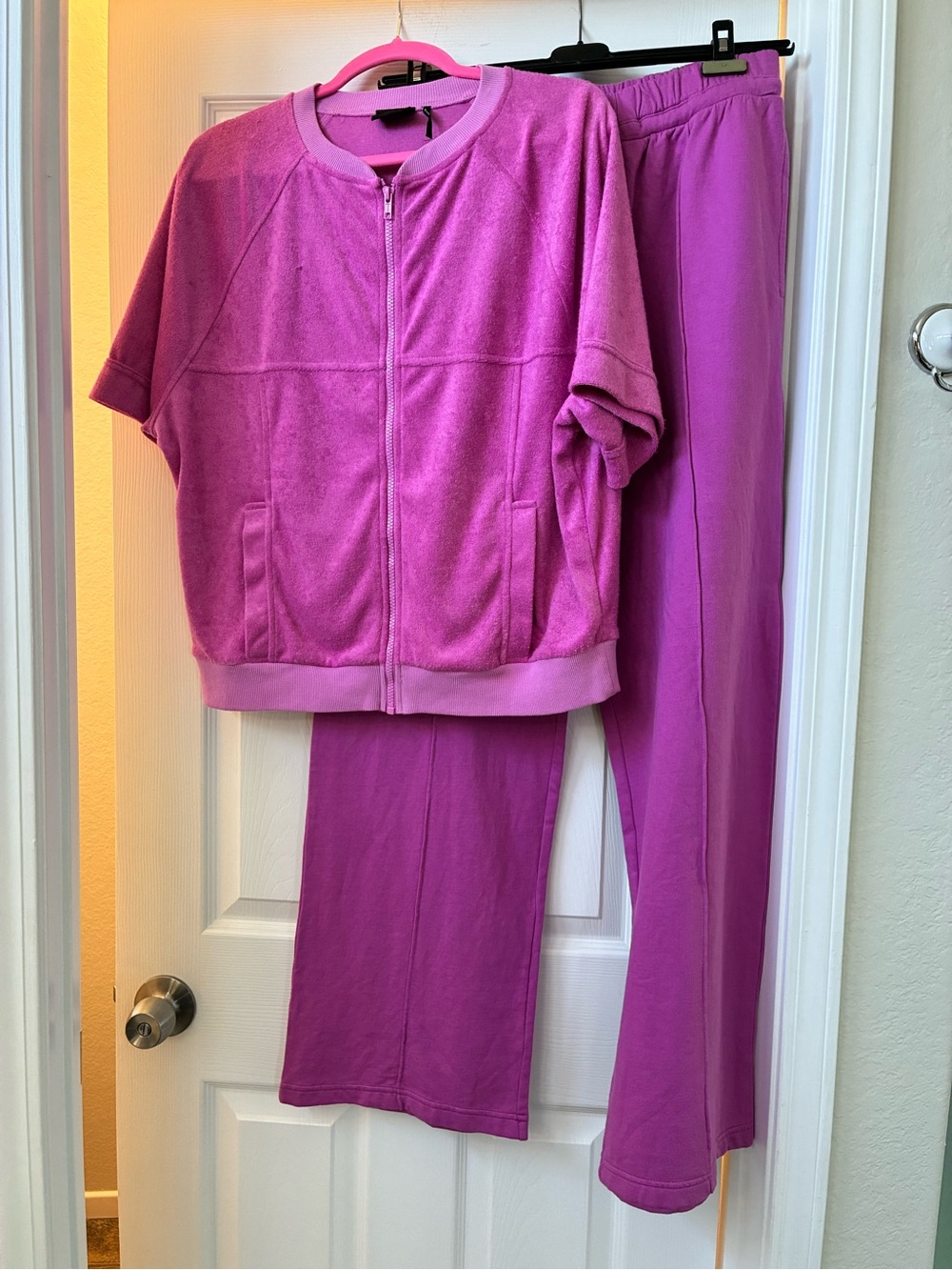 Urban Outfitters Magenta Two-Piece Lounge Set